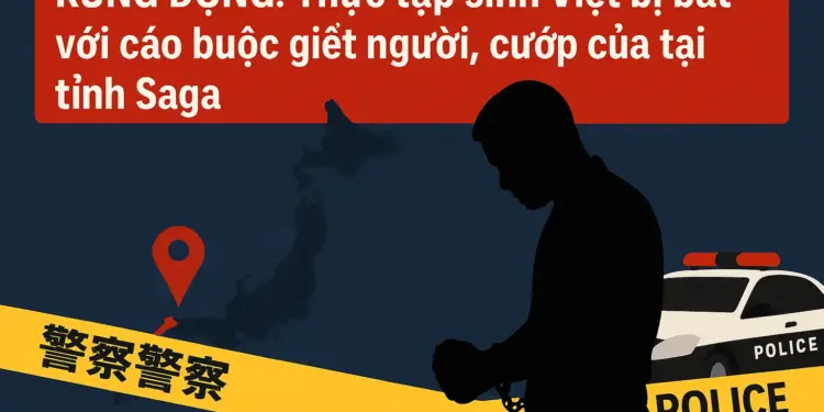 RÚNG ĐỘNG: Thực tập sinh Việt bị bắt với cáo buộc giết người, cướp của tại tỉnh Saga
