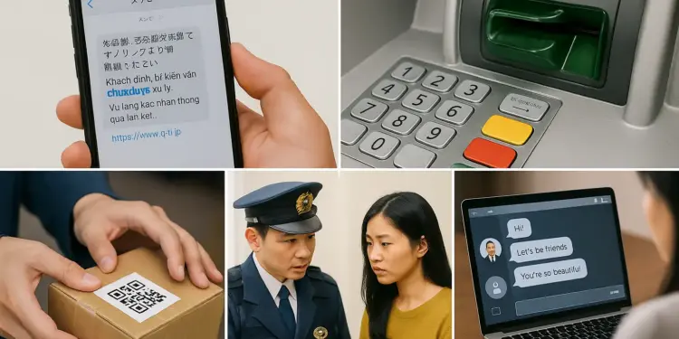 CẢNH BÁO: 5 thủ đoạn lừa đảo phổ biến nhắm vào người Việt tại Nhật
